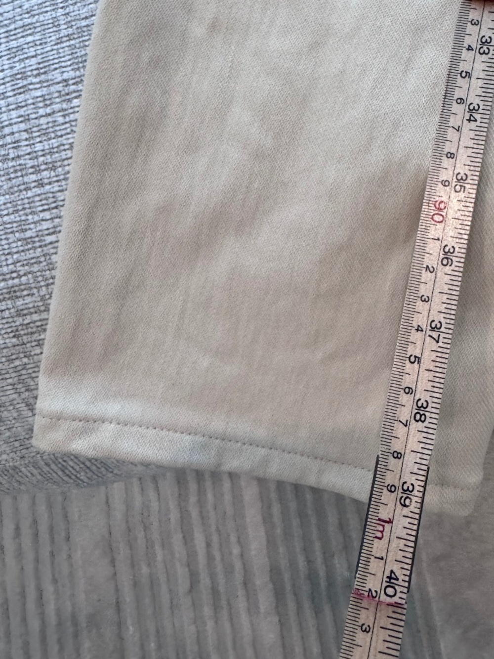 J. McLaughlin Women’s Lexi Straight Leg Jeans in Raw Beige Wash Size 12 - Picture 12 of 16